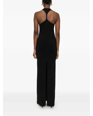Saint Laurent マキシドレス ブラック - サムネイル4