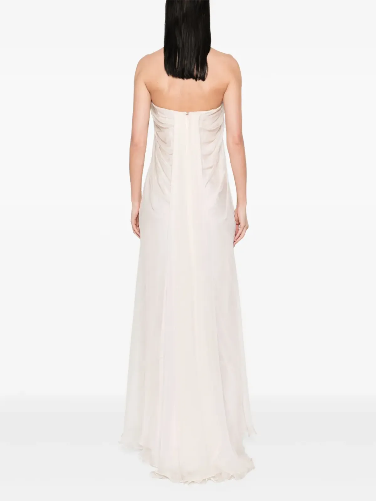 Alexander McQueen ドレープマキシドレス - 画像4