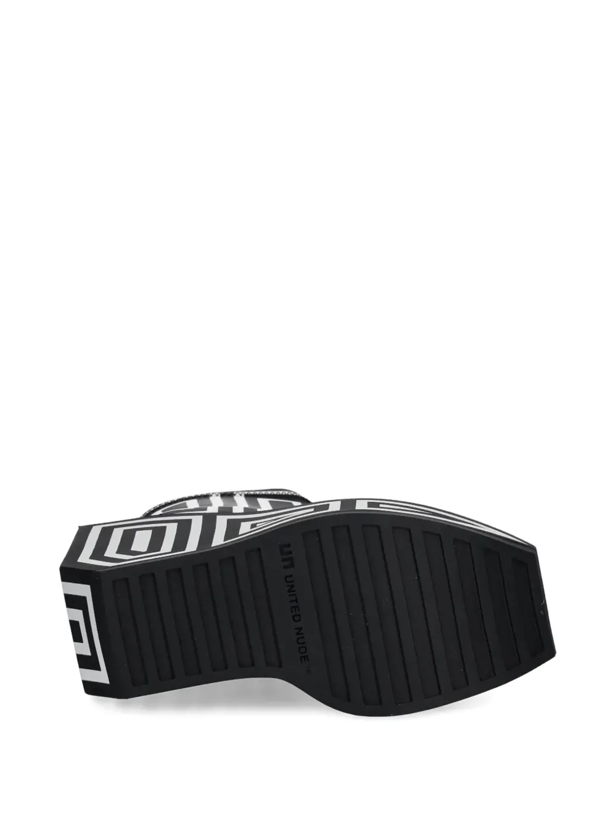 United Nude ストライプ柄ウェッジアンクルブーツ - 画像5