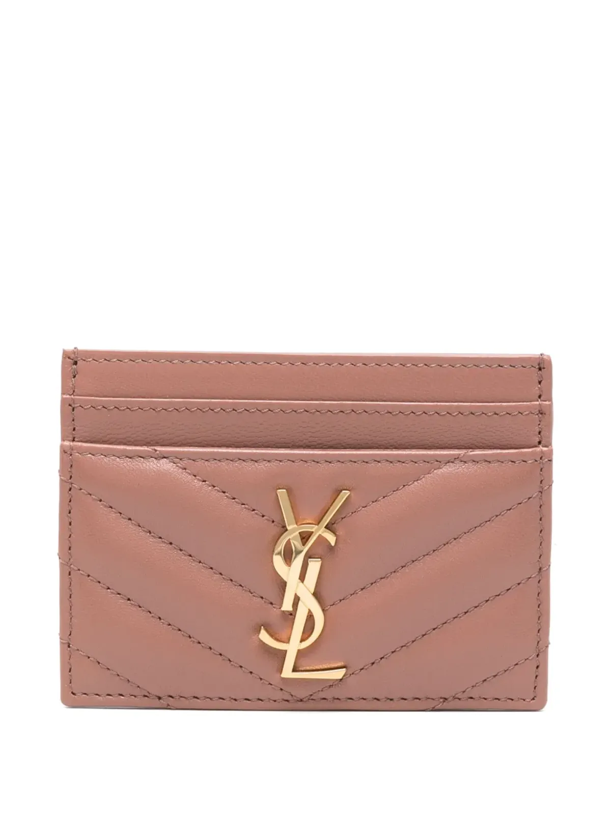 Saint Laurent カサンドレ マテラッセ カードホルダー - ピンク - 画像1
