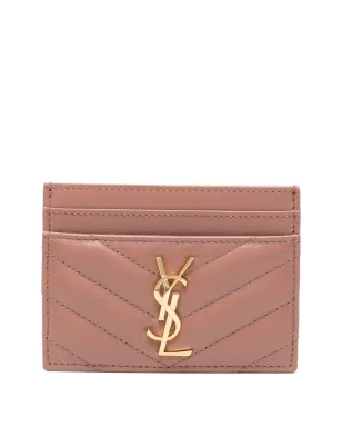Saint Laurent カサンドレ マテラッセ カードホルダー - ピンク - サムネイル1