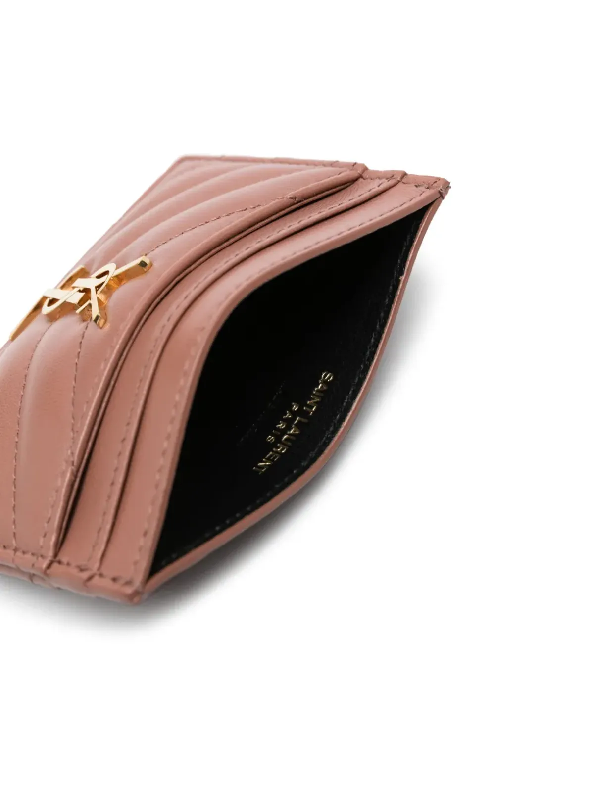 Saint Laurent カサンドレ マテラッセ カードホルダー - ピンク - 画像3