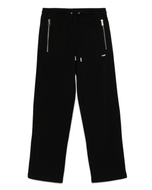 TEAM WANG design オリジナルストレート ジャージーパンツ ブラック - サムネイル1