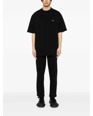 TEAM WANG design オリジナルストレート ジャージーパンツ ブラック - サムネイル2