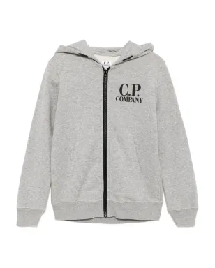 C.P. Company Kids ロゴプリントスウェットシャツ - グレー - サムネイル1