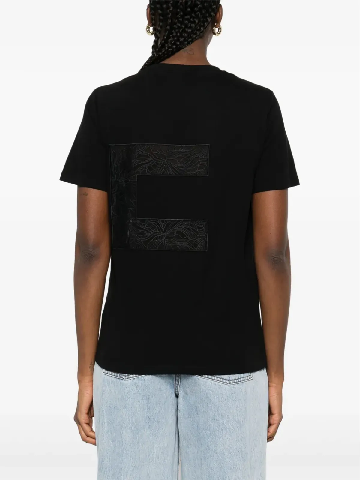 Elisabetta Franchi ボイルロゴ ジャージーTシャツ - 画像4