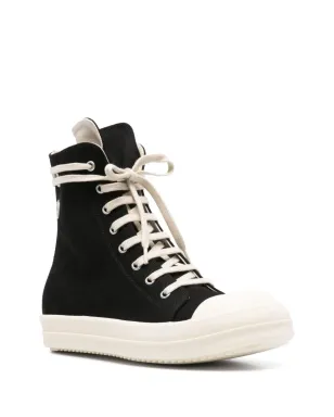 Rick Owens DRKSHDW アイレット付きハイカットスニーカー ブラック - サムネイル2