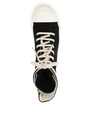 Rick Owens DRKSHDW アイレット付きハイカットスニーカー ブラック - サムネイル4