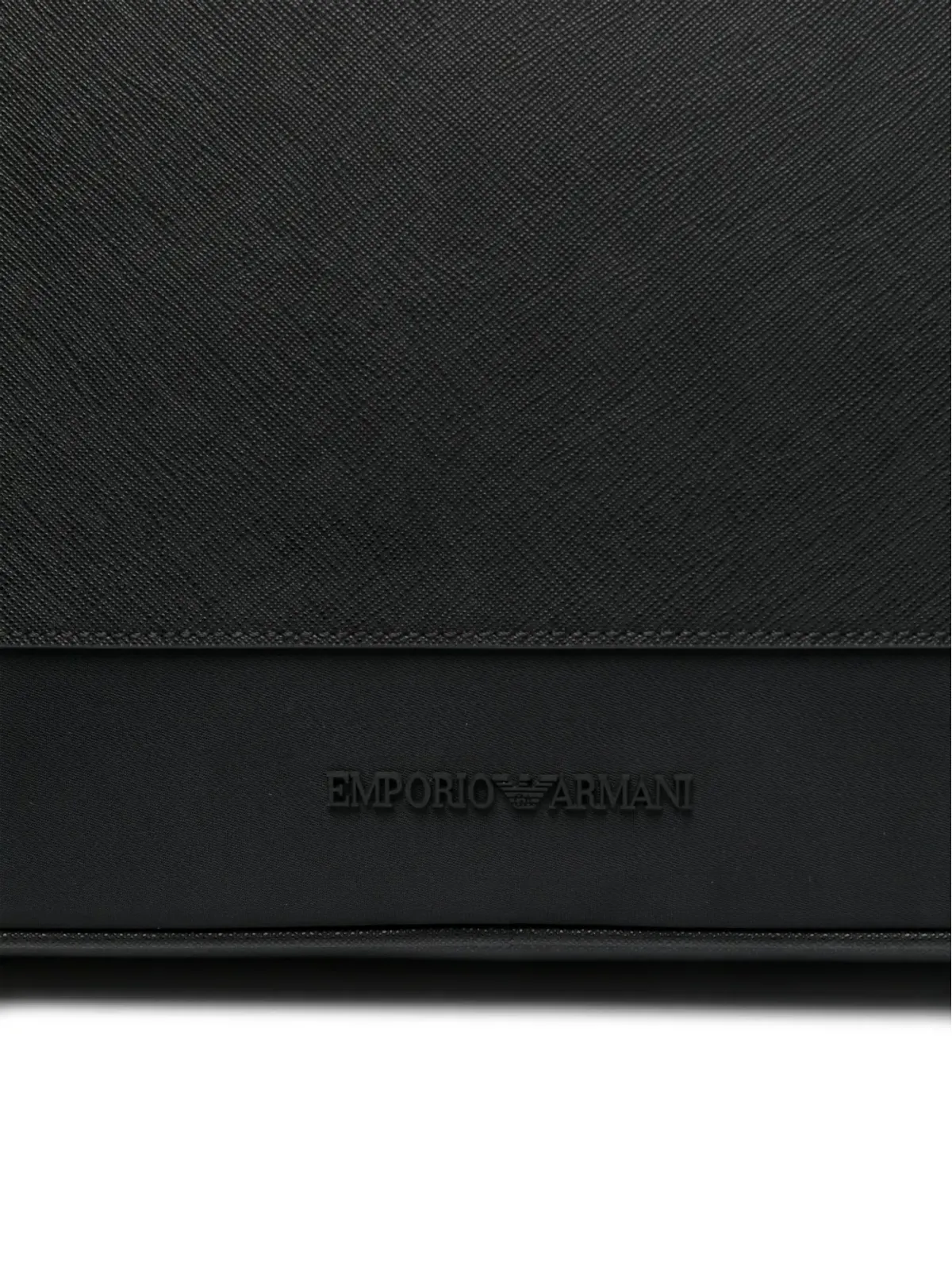 Emporio Armani ロゴエンボス ノートパソコンバッグ - 画像4