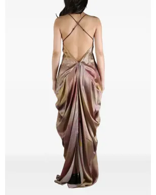 YANGKEHAN シルク マキシドレス - サムネイル4