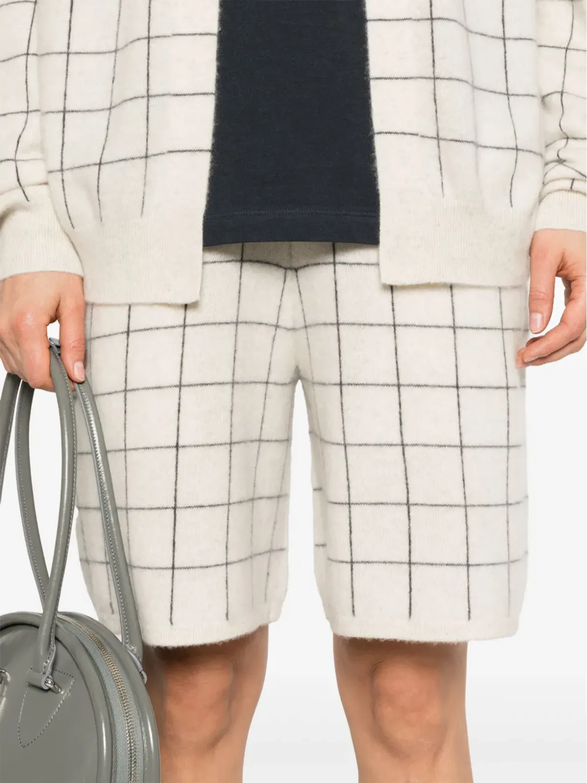 Frenckenberger ウィンドウペイン柄ショートパンツ - 画像5
