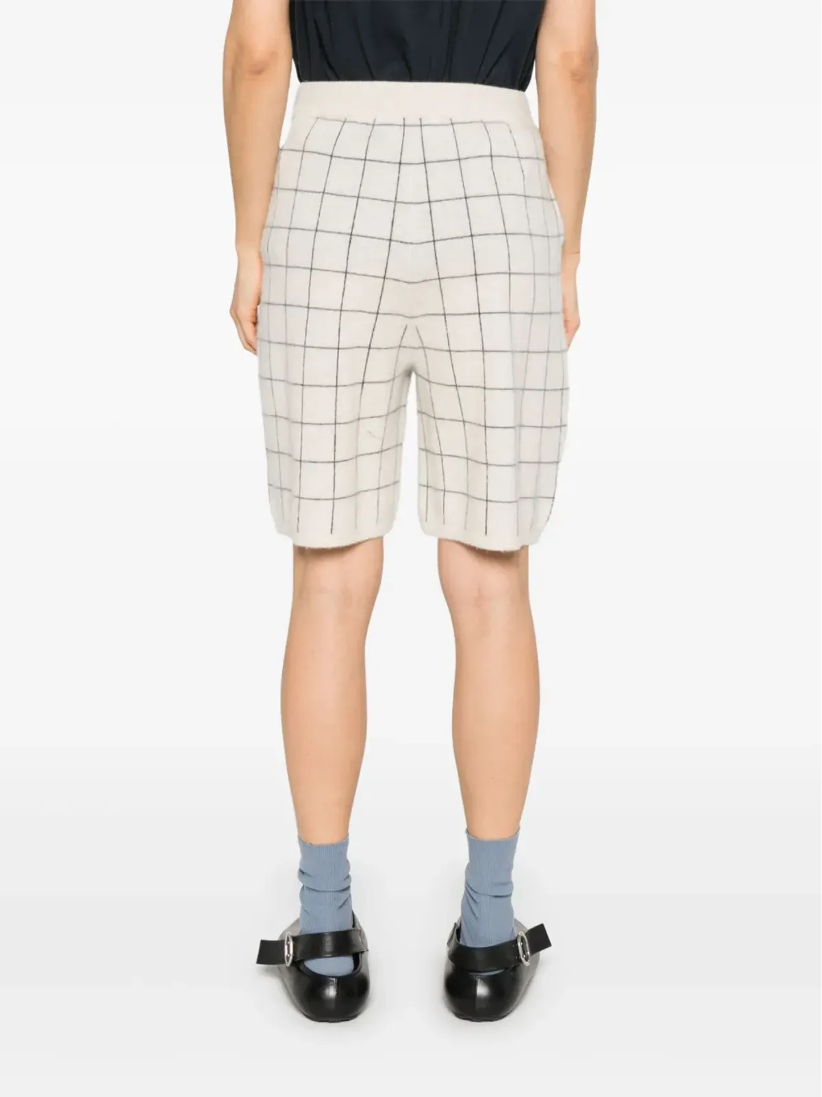Frenckenberger ウィンドウペイン柄ショートパンツ - 画像4