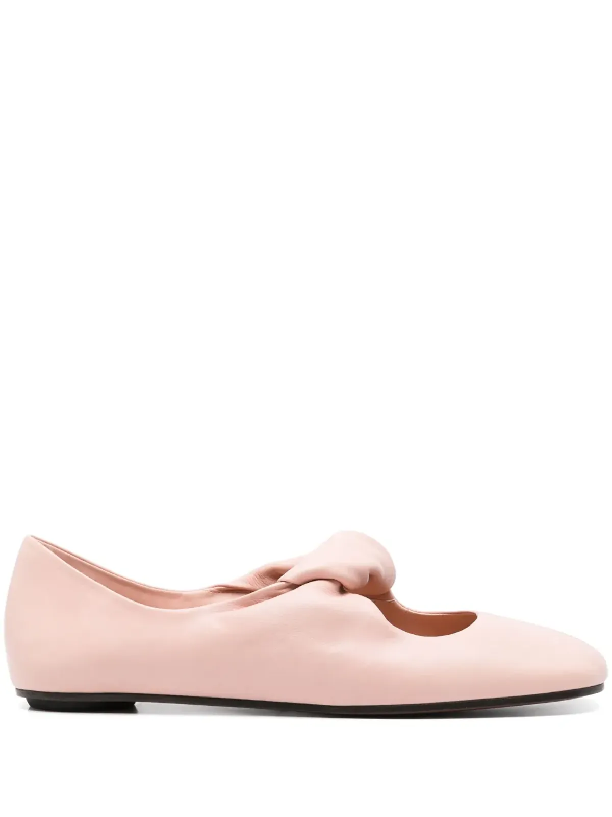 Alexander McQueen ツイストディテール バレエフラット - 画像1