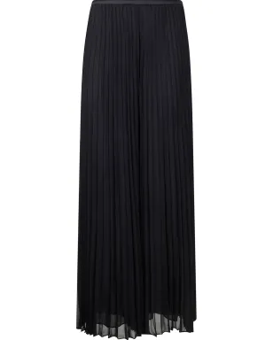 Emporio Armani ジョージェット地プリーツパンツ ブラック - サムネイル1