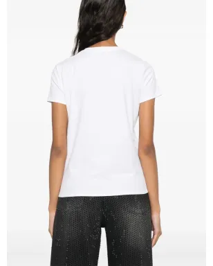 Elisabetta Franchi ジュエールドブローチ付き ジャージーTシャツ - サムネイル4