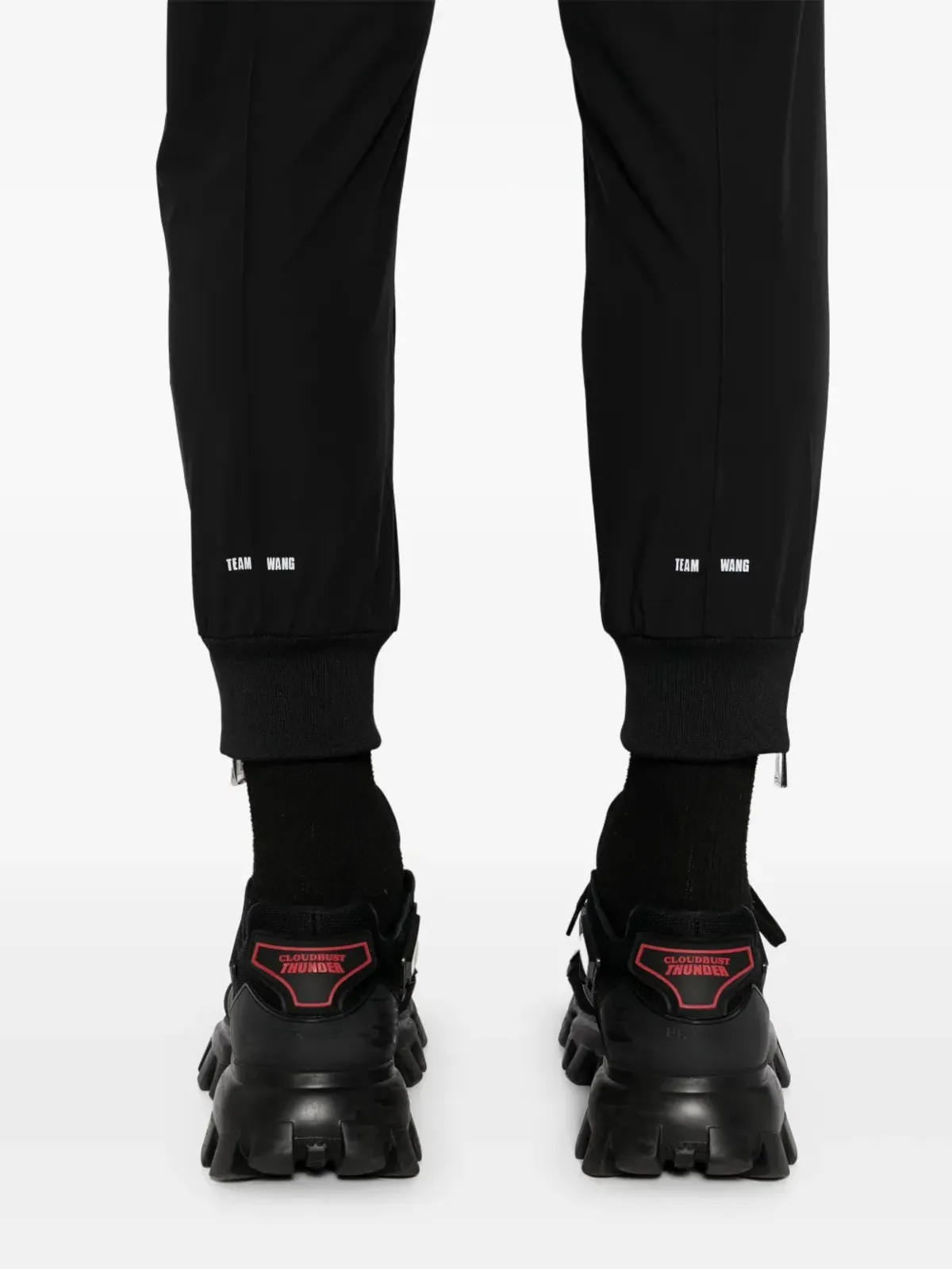 TEAM WANG design オリジナル1 ミッドライズ トラックパンツ - 画像5
