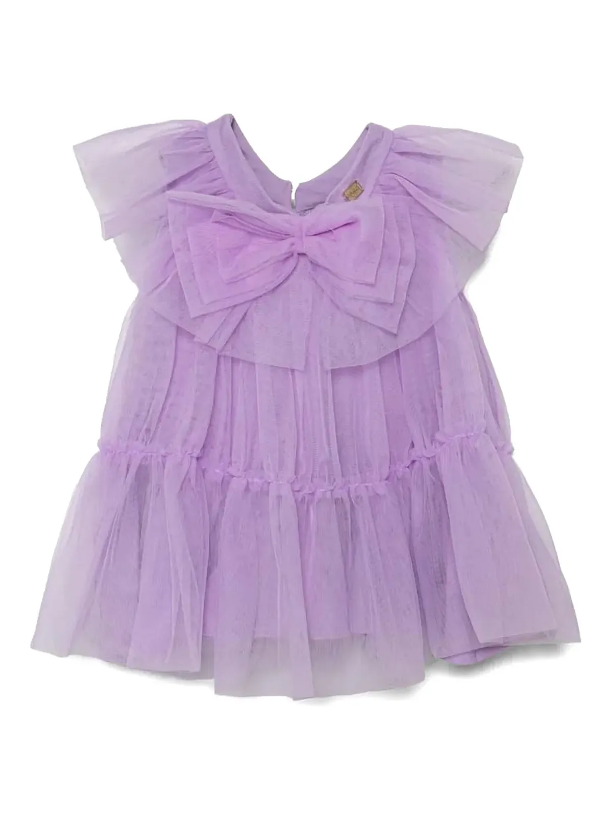 Pinko Kids ボウディテール チュールドレス - Purple - 画像1