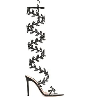 Gianvito Rossi 105mm クリスタル フラヴィア サンダル - サムネイル1