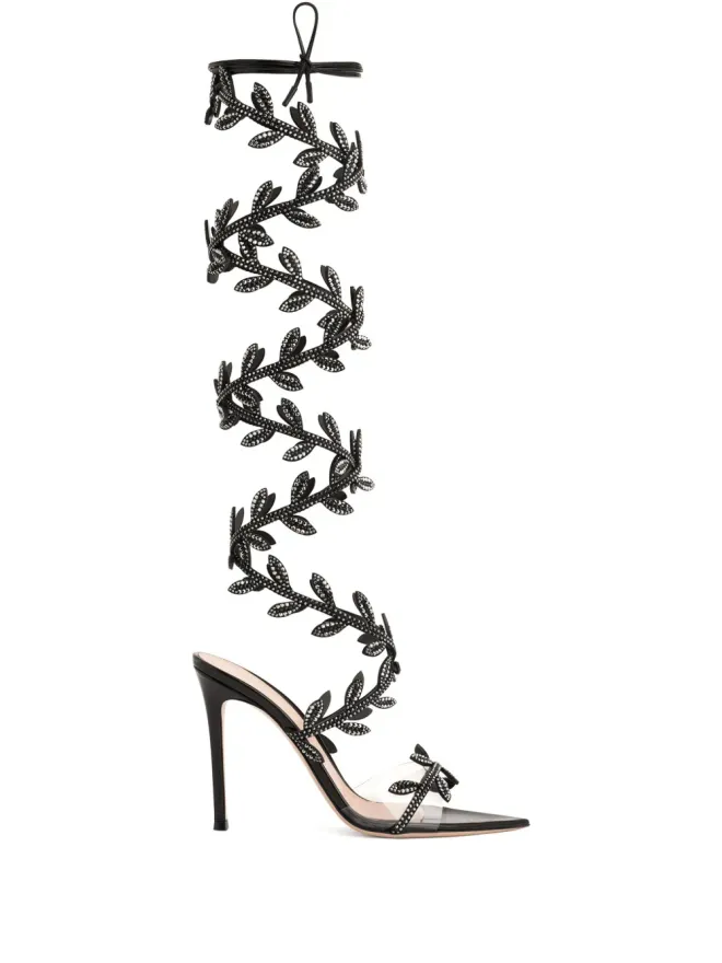 Gianvito Rossi Gianvito Rossi 105mm クリスタル フラヴィア サンダルの商品画像