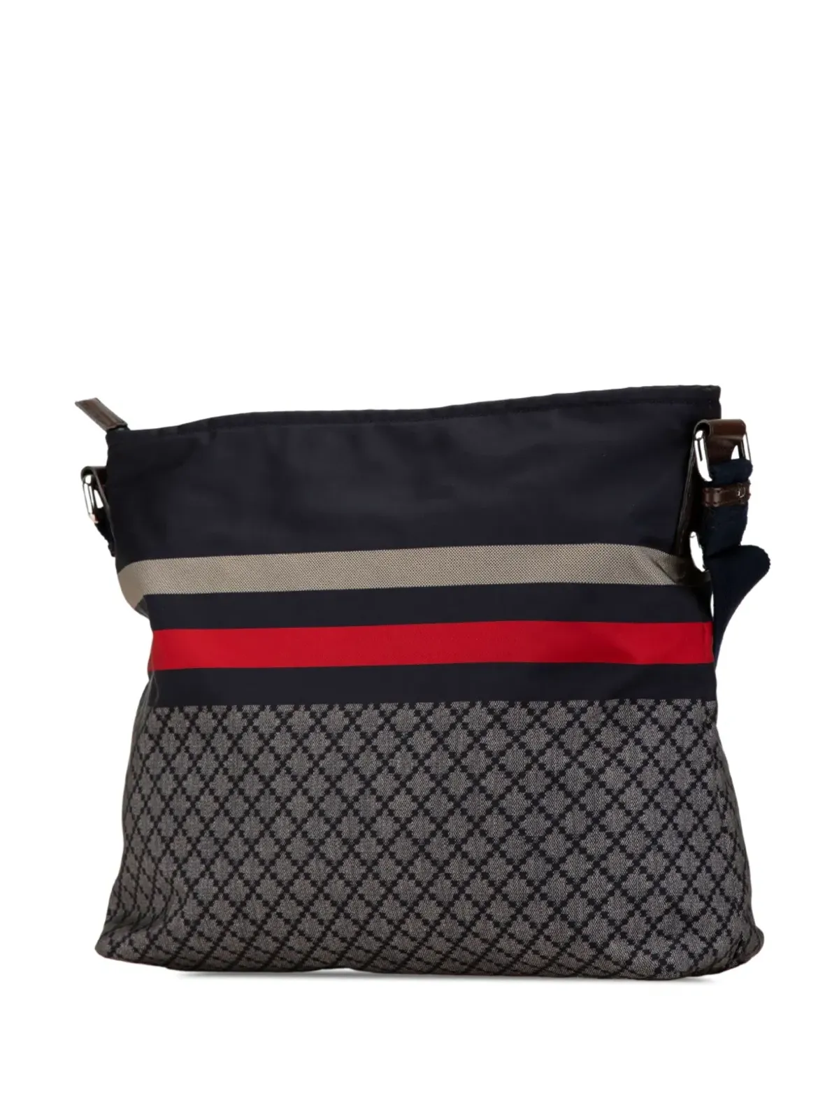 Gucci ビンテージ 2000-2015 Diamante ナイロン・ウェブ クロスボディバッグ ブルー - 画像3