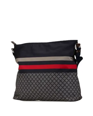 Gucci ビンテージ 2000-2015 Diamante ナイロン・ウェブ クロスボディバッグ ブルー - サムネイル3
