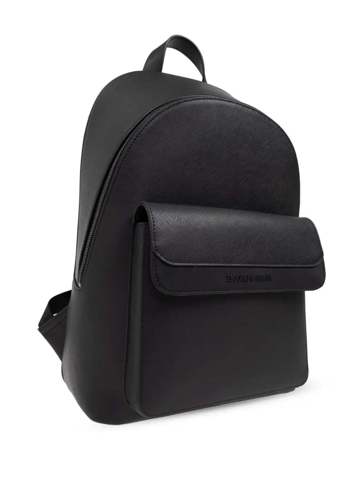 Emporio Armani ロゴエンボス バックパック - ブラック - 画像4