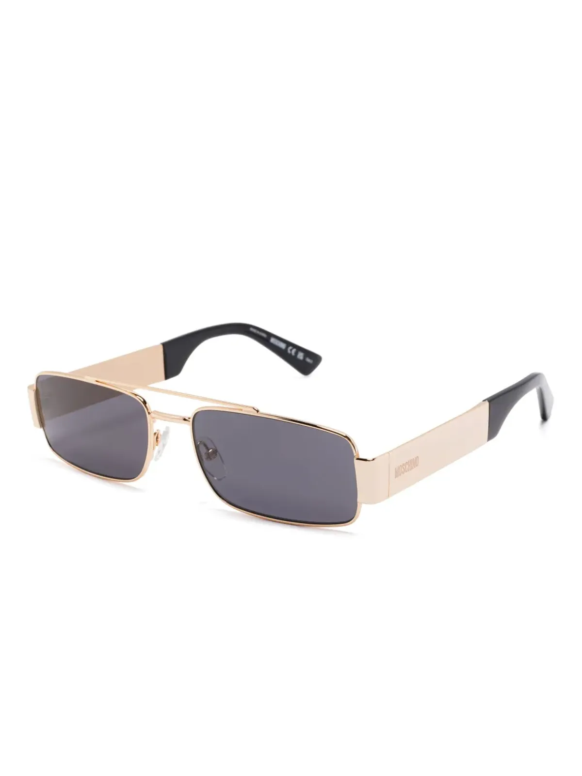 Moschino Eyewear パイロットフレーム サングラス - ゴールド - 画像2