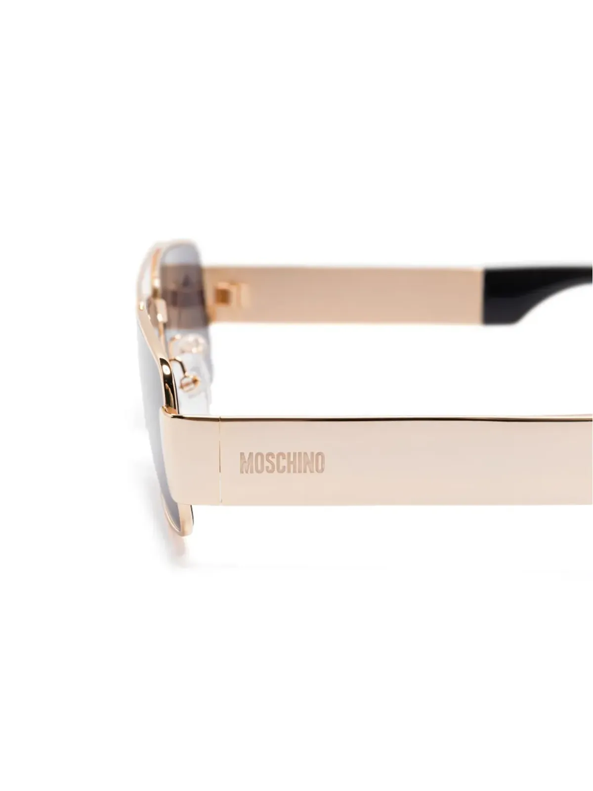 Moschino Eyewear パイロットフレーム サングラス - ゴールド - 画像3