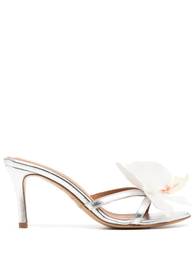 Alameda Turquesa Alameda Turquesa 花柄レザーサンダルの商品画像