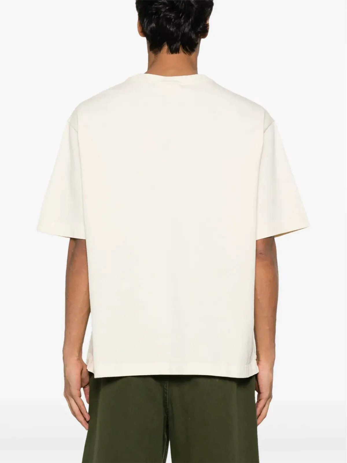Maison Kitsuné Handwriting-embroidered T-shirt - Yellow - 画像3