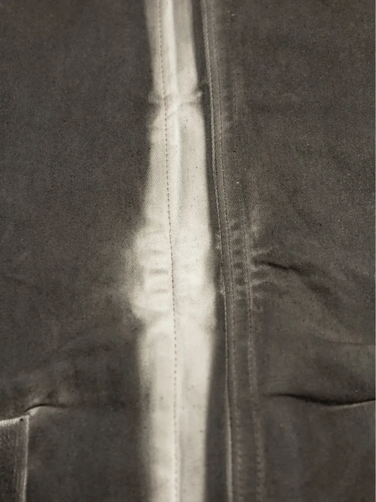 Rick Owens DRKSHDW ブリーチウォッシュ ジャケット グレー - 画像5