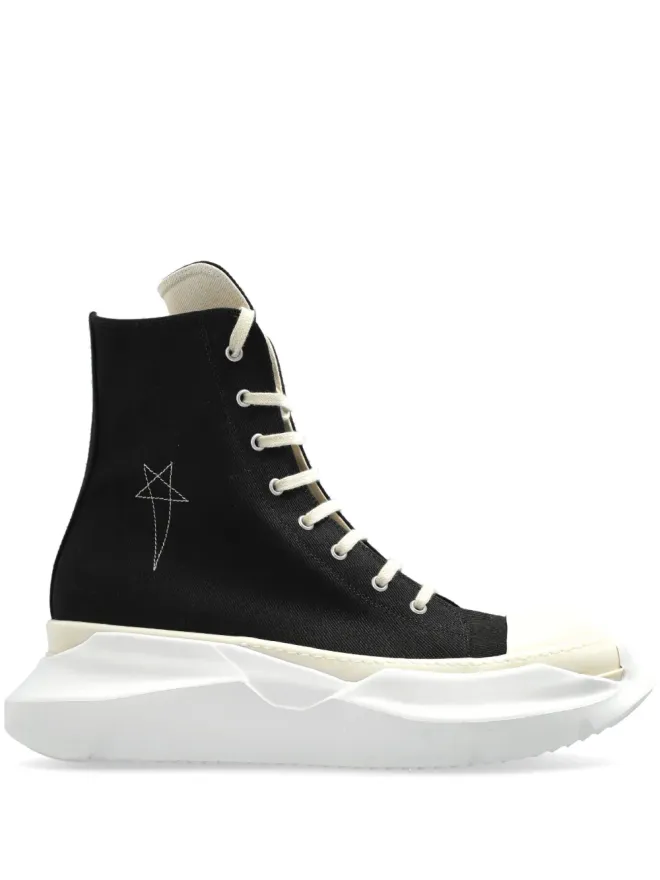 Rick Owens DRKSHDW Rick Owens DRKSHDW スター刺繍スニーカー ブラックの商品画像