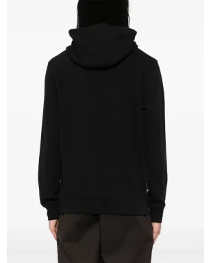 Emporio Armani ワッフル編み風フーディ - ブラック - サムネイル4