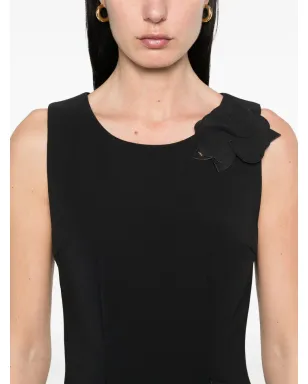 Elisabetta Franchi ノースリーブ クレープ ミニドレス - ブラック - サムネイル5