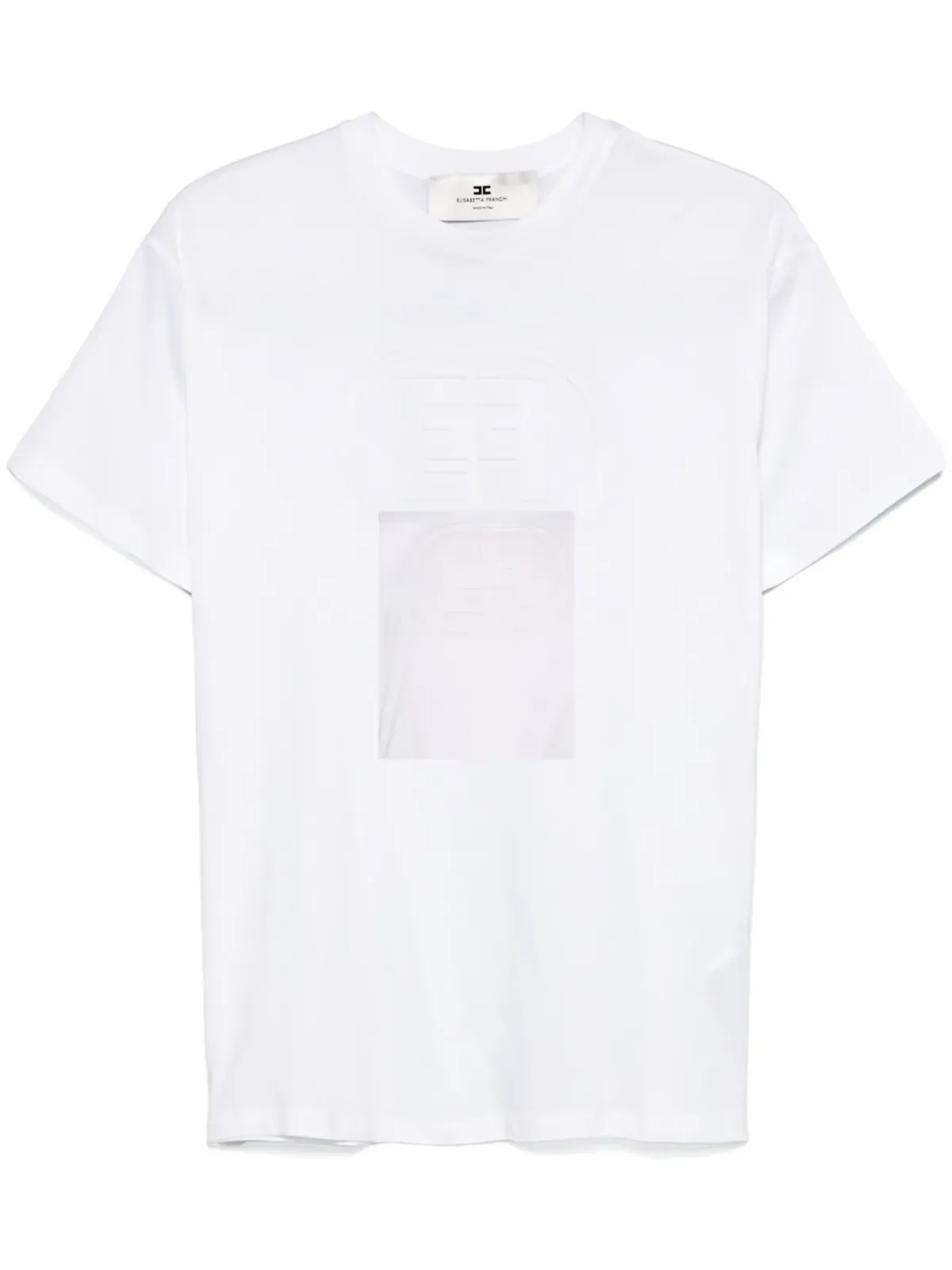 Elisabetta Franchi ロゴエンボス Tシャツ - ホワイト - 画像1