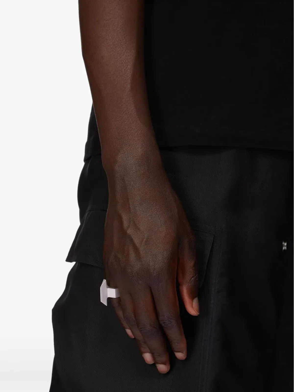 Rick Owens トラペゾイドリング - 画像2