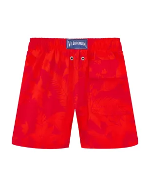 Vilebrequin Kids フラワー・パワー スイムショーツ レッド - サムネイル2