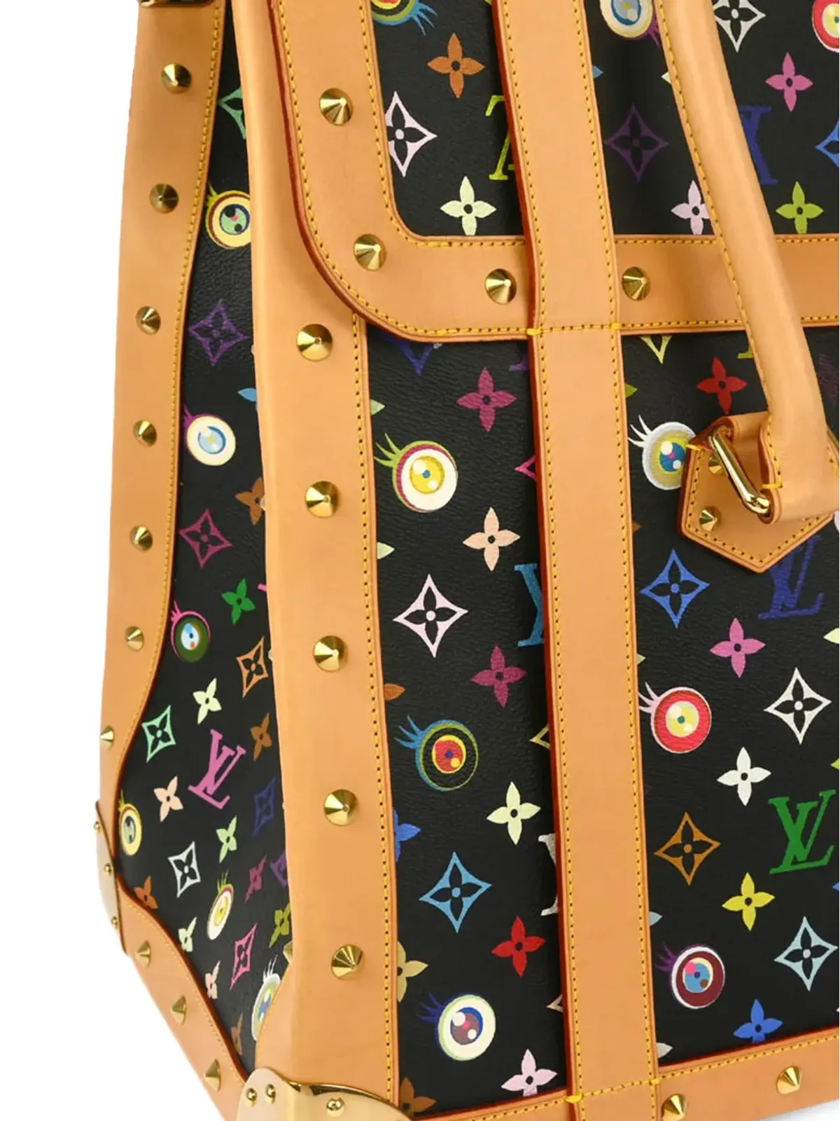 Louis Vuitton ビンテージ x Takashi Murakami 2003 Eye Love トートバッグ - ブラック - 画像3