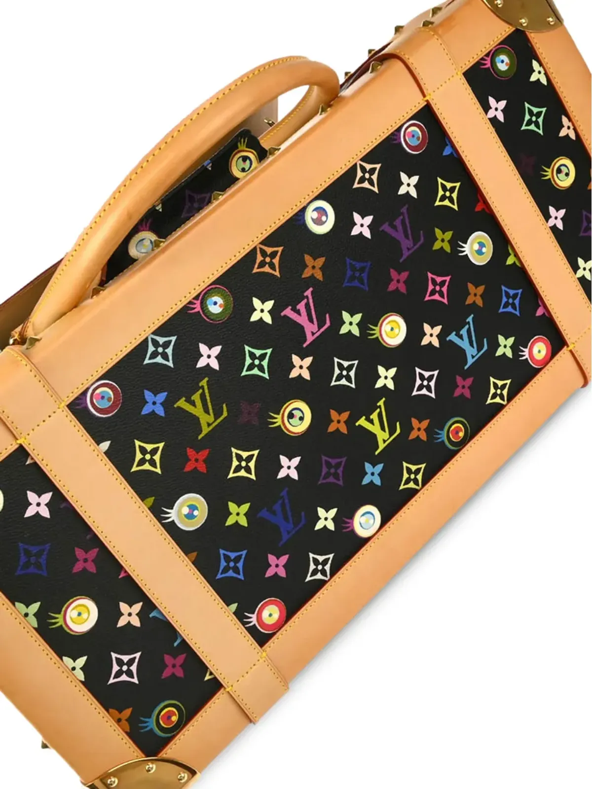 Louis Vuitton ビンテージ x Takashi Murakami 2003 Eye Love トートバッグ - ブラック - 画像4