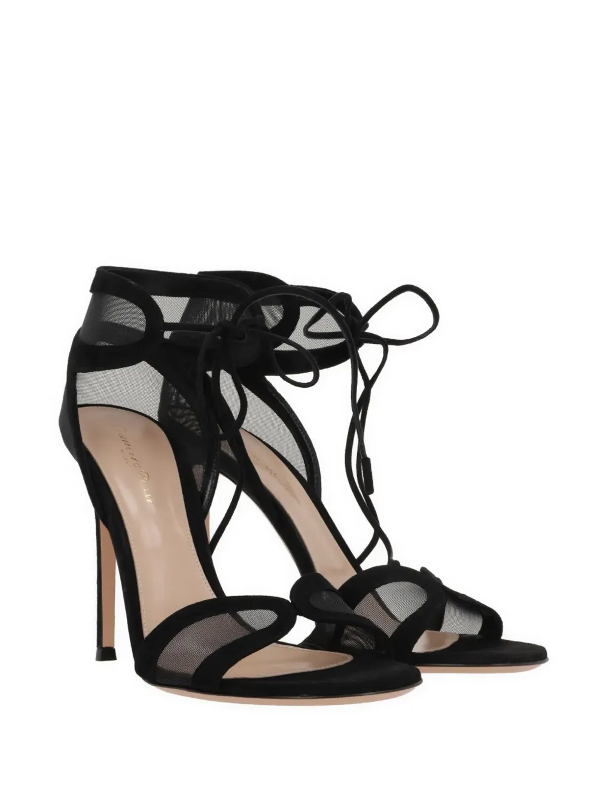Gianvito Rossi 100mm Falene サンダル - ブラック - 画像2