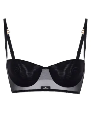 Elisabetta Franchi チュール ブラトップ - ブラック - サムネイル1