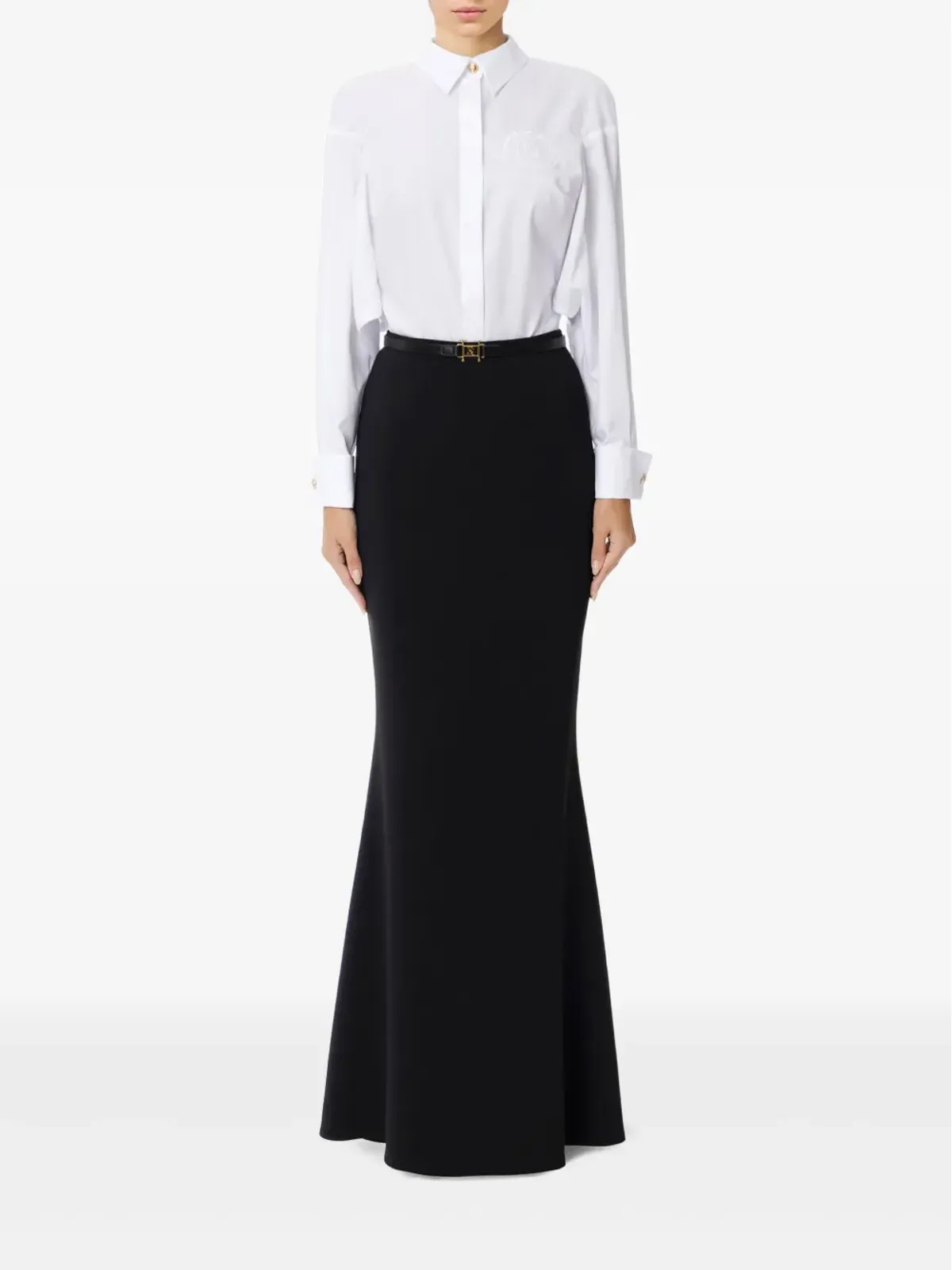 Elisabetta Franchi 刺繍入りコットンシャツ - 画像2