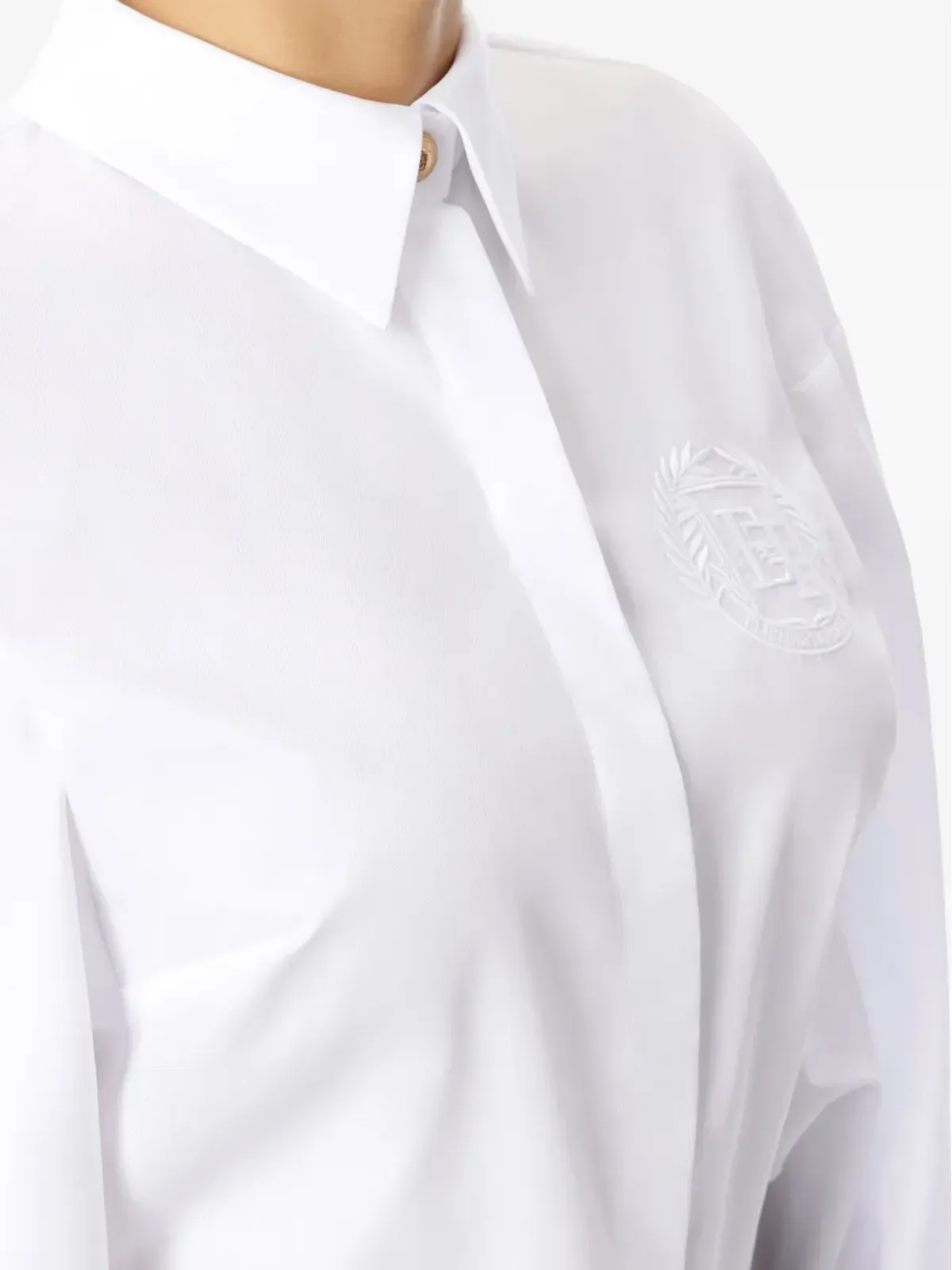 Elisabetta Franchi 刺繍入りコットンシャツ - 画像3