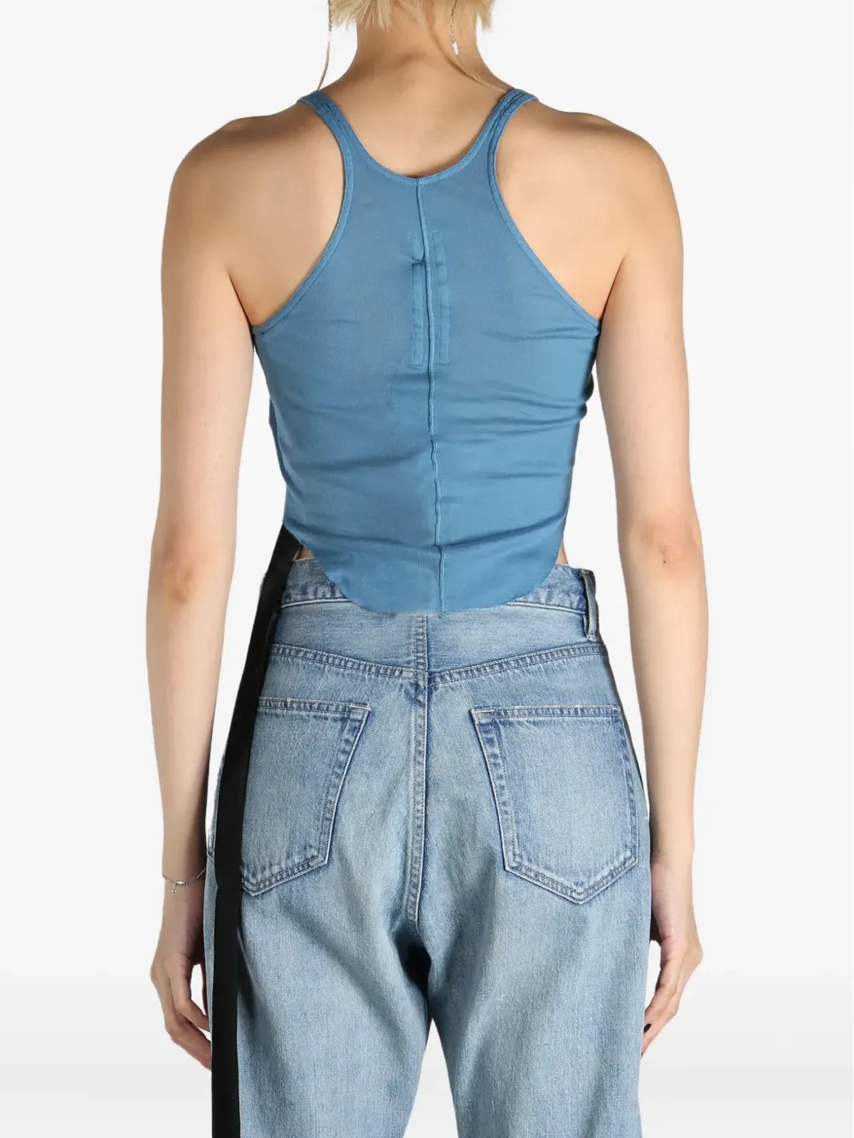 Rick Owens DRKSHDW コットン製クロップトップ - ブルー - 画像4