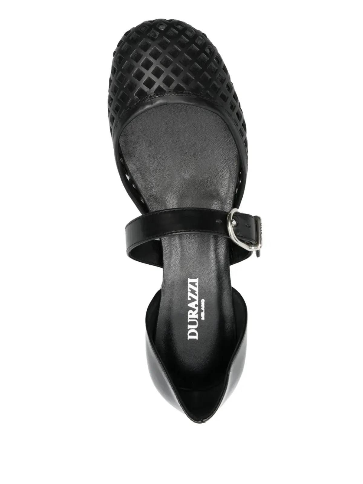 Durazzi Milano カットアウトディテール バレエフラット - 画像4