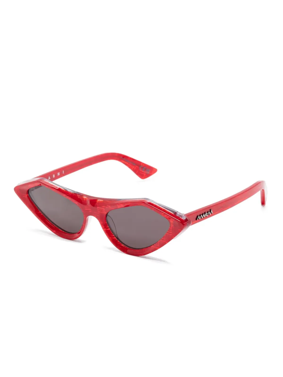 Marni Eyewear 彫刻フレーム サングラス - 画像2