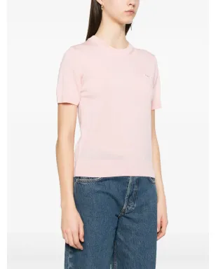 Maison Kitsuné ベビー・フォックスパッチ付きニットTシャツ ピンク - サムネイル3