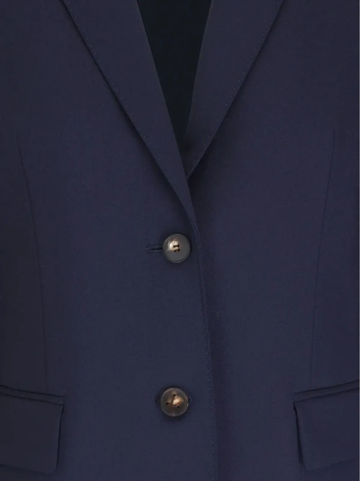 Lafayette 148 ブルーのシングルブレストブレザー - 画像2