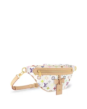 Louis Vuitton ビンテージ × Takashi Murakami ハイライズ ホワイト/マルチカラー ベルトバッグ - サムネイル3