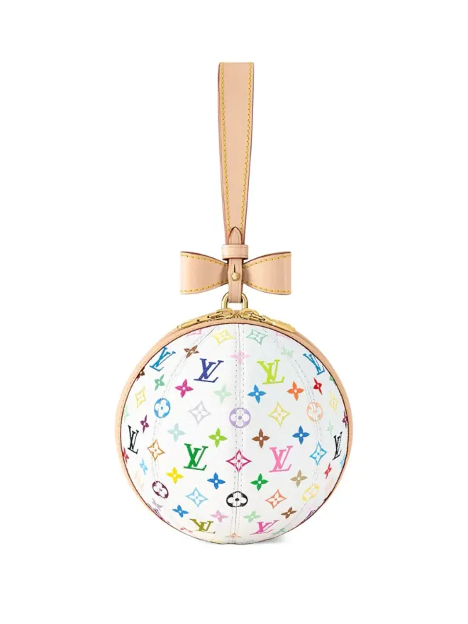 Louis Vuitton Pre-Owned Louis Vuitton ビンテージ × Takashi Murakami Koro Koro ホワイト クラッチバッグの商品画像